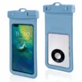 Universal waterproof phone pouch, touch-friendly dry bag case for swimming diving beach blue. - Blue - Value Edition