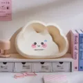 Bonito lavabo de plástico en forma de nube con diseño de cara de dibujos animados para el hogar. - Lavabo de nube linda
