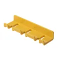 Support de Prise Mural en Plastique Sans Perçage Étagère de Rangement Polyvalente - Jaune