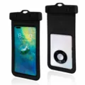 Universal waterproof phone pouch dry bag for outdoor swimming and diving with touch screen design. - Black - Value Edition