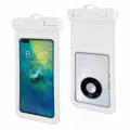 Universal waterproof phone pouch bag case white dry bag for swimming beach outdoor sports 1pcs - White - Value Deal