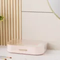 Caja de almacenamiento de cosméticos de acrílico rosa con cajón único, organizador de escritorio. - Cajón individual (rosa)