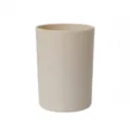 Minimalist solid color toothbrush cup, beige matte cylindrical mouthwash cup for bathroom use. - With Magnetic Sheet / Khaki