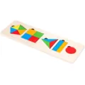 Tablero de Rompecabezas de Formas Geométricas Montessori de Madera Juguete para Bebé - Pentágono