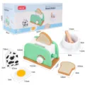 Holzspielzeug Brotbackautomat Küchenset für Kinder, interaktives Rollenspiel Toaster Set. - Simulation Toaster