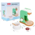 Hölzerne Kaffeemaschine Spielzeugset für Kinder Rollenspiel, sicheres Holz Küchenspielzeug mit Tasse. - Spielzeug-Kaffeemaschinen-Simulation