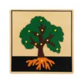 Montessori houten puzzel bord voor vroeg onderwijs boom vorm cognitief speelgoed voor kinderen - Grote boom