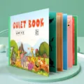 Rustig boek vroege educatie speelgoed voor peuters, dier cognitie klittenband interactief boek. - Dierlijke Cognitie