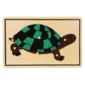 Montessori houten schildpad puzzel bord vroeg educatief speelgoed voor peuters kids - Schildpad