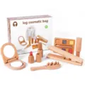 Set di giocattoli cosmetici in legno per bambini, kit trucco sicuro con borsa e scatola. - Borsa per il trucco per bambini