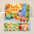 Montessori quiet book for toddlers vehicle theme busy book early education learning toy for kids - Transportation