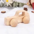 Natürliches Holzspielzeug Auto für Kleinkinder, unbehandeltes Schiebeauto Greifspielzeug - Retro-Sportwagen