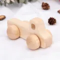 Naturholz Baby Schiebespielzeug Auto, Kleinkind Lernspielzeug Greiftraining Holzfahrzeug SKU. - Lastwagen