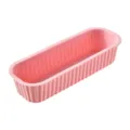 Stampo rettangolare in silicone rosa per pane, dolci e inserti per friggitrice ad aria. - Rosa