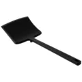 One-piece silicone non-stick wide spatula for cooking, pancake, and egg flipping, black. - Black
