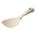 Silicone rice paddle non-stick rice spoon vertical kitchen cooking tool beige variant - Beige