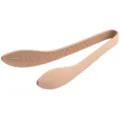Pinza per alimenti in silicone resistente al calore con motivo a foglia per barbecue. - Rosa