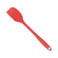Spatola in silicone rosso per cottura e pasticceria, design monopezzo senza giunte con foro. - Rosso