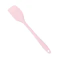 Pink silicone spatula, seamless baking tool for cream, cake and jam, kitchen essential. - Macaron Pink