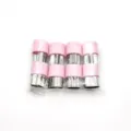 8-Piece Mini Fruit Vegetable Cutter Molds Set with Pink Handles for Pastry Cookie Baking - Pink