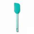 Spatola in silicone utensile da cucina per dolci, raschietto per crema torta verde - Blu