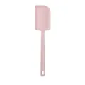 Spatola da forno in silicone rosa, raschietto per crema di torta monopezzo resistente al calore. - Rosa