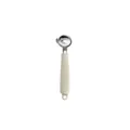 Tagliapasta manuale in acciaio inossidabile con manico beige, pratico strumento per cucina domestica. - Tagliapasta