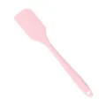 Spatola in silicone rosa per cottura, raschietto per crema monopezzo senza cuciture. - Spatola piccola / Rosa Macaron