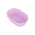 Stampo da forno in silicone rosa, mini pirottino ovale per torta e muffin dolci. - Viola chiaro