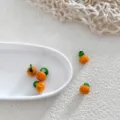 Perline di zucca in vetro fatte a mano accessori fai da te per gioielli collana orecchini. - Zucca