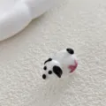 Adorable cuenta de vidrio animal 3D con agujero, ideal para joyería hecha a mano y pulseras. - Perro de Pie