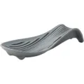 Poggiacucchiaio in silicone grigio supporto utensili cucina resistente calore onde - Grigio scuro