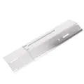 Adjustable stainless steel grill heat plate replacement universal burner cover shield - 430 Stainless Steel
