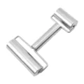 Mattarello in acciaio inox con doppio rullo utile per cucina pizza dolci utensile baking - Mattarello a doppio rullo in acciaio inossidabile