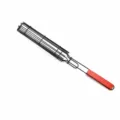 Stainless Steel BBQ Grill Basket with Red Wooden Handle for Outdoor Camping Picnic Meat - Red Handle