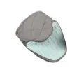 Silicone oven mitt fish shaped heat resistant pot holder kitchen baking tool grey blue - Teal