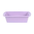 Stampo per pane in silicone viola, flessibile antiaderente rettangolare per cottura in forno. - Pane Tostato Piccolo / Viola