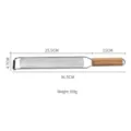 Stainless steel cheese grater with wood handle lemon zester kitchen tool 36.5cm long - YR2307-11-2