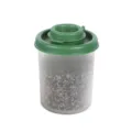 Mini saupoudreuse à épices en plastique avec couvercle vert, idéale pour sel et poivre. - M / Vert foncé