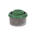 Mini pot à épices de cuisine avec couvercle vert et corps transparent pour sel poivre. - S / Vert foncé