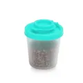 Mini saupoudreuse à épices en plastique avec couvercle vert menthe, pot transparent. - M / Vert menthe