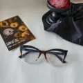 Gafas de ojo de gato bicolor antiluz azul para mujer moda estilo urbano elegante montura - Negro Leopardo Transparente