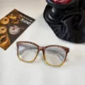 Gafas cuadradas de tendencia con filtro de luz azul para mujer, montura de moda degradada. - Marrón Degradado