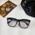 Gafas cuadradas con filtro de luz azul para mujer, montura grande, moderna y chic. - Negro