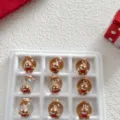 Close-up details of Christmas gingerbread man glass beads DIY handmade pendant accessories. - 15mm Gingerbread Men