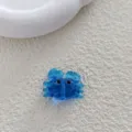 Cute blue glass crab pendant charm for DIY handmade bracelets and earrings material. - Crab Transparent Blue