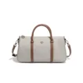 Sac a main Boston en nylon classique, sac bandouliere epaule decontracte bicolore style. - Gris Clair (D2846#)