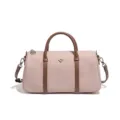 Sac à main Boston en nylon classique, élégant sac bandoulière rose et marron pour femmes. - Rose Nude (D2846#)