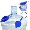 Universal blue silicone water dispenser bucket cover, leak-proof dust cap seal ring. - Blue