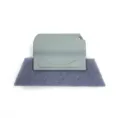 Cepillo de limpieza gris para ranuras de ventanas con estropajo para rincones difíciles. - Gris (ensamblado)